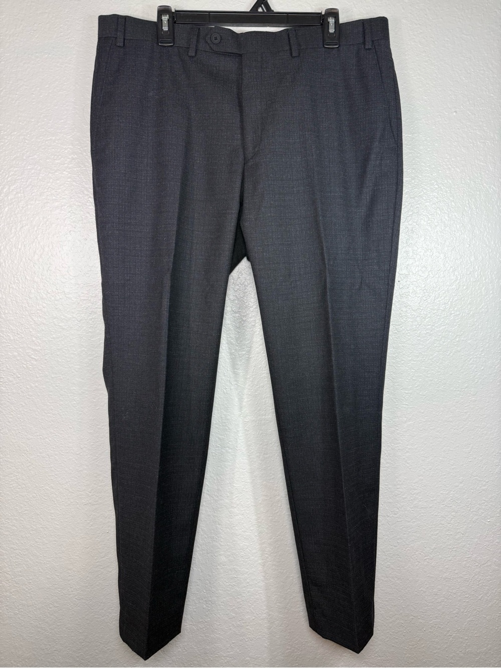 Calvin Klein Slim Fit Men's Wool Blend Dress Pants‎ Size 38Wx30L Charcoal Gray